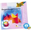 Vystřihovánka a papírový model Folia Origami papír duhový 70g/m2 15x15 cm 100ks