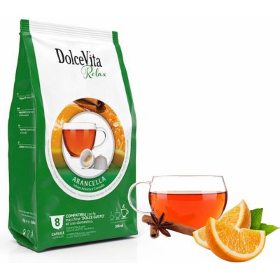 Dolce Vita Italfoods Dolce Vita Pomerančový čaj do Dolce Gusto 8 kusů kapslí
