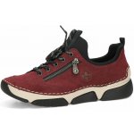 Rieker dámské komfortní tenisky bordó – Zboží Dáma