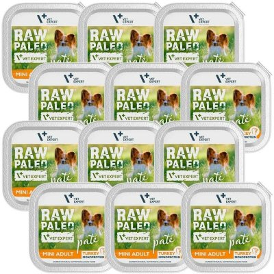 Vetexpert Raw Paleo Adult Mini Pate turkey 12 x 150 g – Sleviste.cz