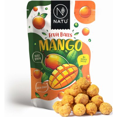 NATU Ovocné kuličky mangové 90 g – Zboží Dáma