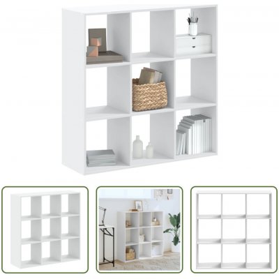 Knihovna bílá 102x32x102 cm kompozitní dřevo – Zboží Mobilmania