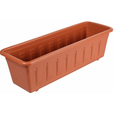 Nohel garden Truhlík samozavlažovací GARDENFLOR plastový hnědý 50 cm – Zboží Dáma