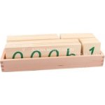 Montessori C055 malé dřevěné karty s čísly 1-9000 – Zboží Dáma