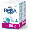 Umělá mléka BEBA 4 OPTIPRO 3 x 500 g