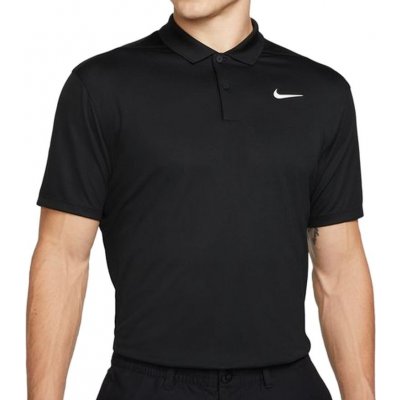 Nike Court Dri-Fit Pique Polo black /white – Zboží Mobilmania