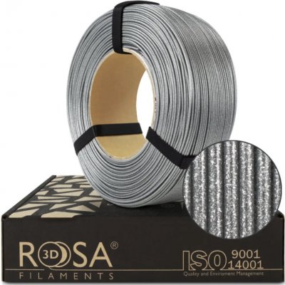 Rosa3D PETG Standard HS GLITTER Briliantová Stříbrná1,75mm, 1kg – Zboží Živě