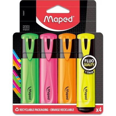 Maped Fluo Peps classic 4 ks – Hledejceny.cz