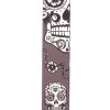 D'Addario Polyester Guitar Straps, Sugar Skulls, Black