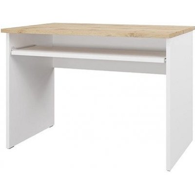 Nejlevnější nábytek Nejby Gianni PC stůl, bílá / dub wotan – Sleviste.cz