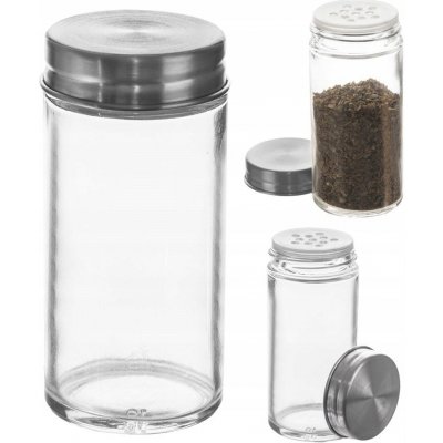 Orion Dóza na koření 4,5 x 4,5 x 9,5 cm 100 ml průhledná – Zboží Dáma