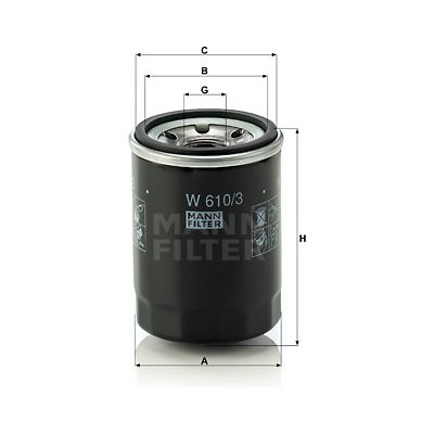 MANN-FILTER Olejový filtr W 610/3