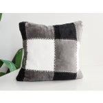 XPOSE Mikroplyšový KÁRO šedý 40 x 40 cm – Zboží Mobilmania