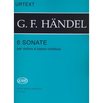 6 sonate per violino e basso continuo pro housle a klavír 862144