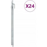 VidaXL Sleď ke stanu tvar V, 29,5 cm ocel 24 ks – Zboží Mobilmania
