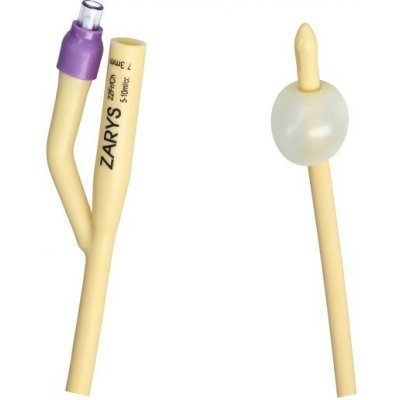 ZARYS Katetr Foley 2cestný CH22 purpurový s balonkem 5-10ml (10ks) latex potažený silikonem – Hledejceny.cz