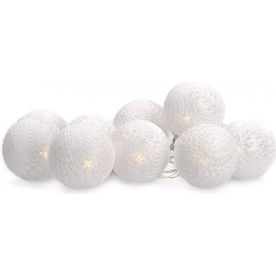 Solight LED vánoční světelný řetěz s bavlněnými koulemi 10 LED, 1,5 m, teplá bílá, na baterie – Hledejceny.cz