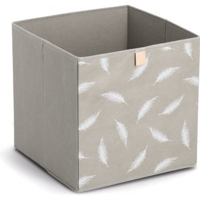 Zeller Úložný box NATURE BOX 32 × 32 × 32 cm šedý – Zboží Dáma