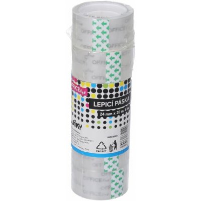 TOTO Lepící páska 24 mm x 20 m průhledná – Zboží Mobilmania
