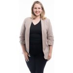 Italy fashion dámské dlouhé sako SCARLET Černá – Zboží Dáma