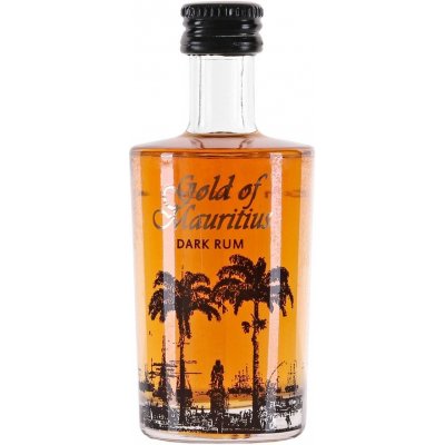 Gold of Mauritius Dark Rum 40% 0,05 l (holá láhev) – Zboží Mobilmania