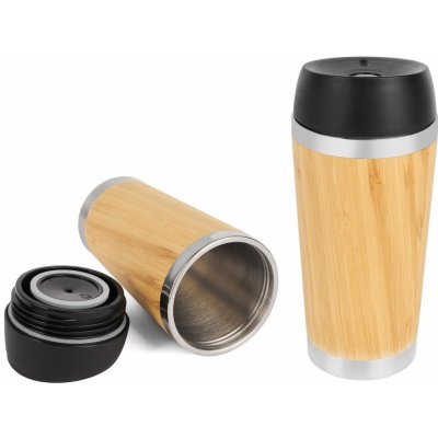 Bamboo Bambusový cestovní hrnek Take hnědá 450 ml – Zboží Mobilmania