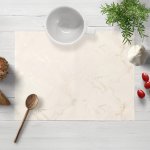 Biante Sametové prostírání Isabela IBL-017 Zlatý/kouřový mramor na smetanovém 30x40 cm – Hledejceny.cz