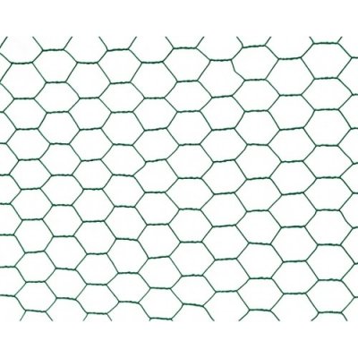 Chovatelské pletivo ŠESTIHRANNÉ (ZN+PVC), oka 13 mm - výška 50 cm, role 10 m