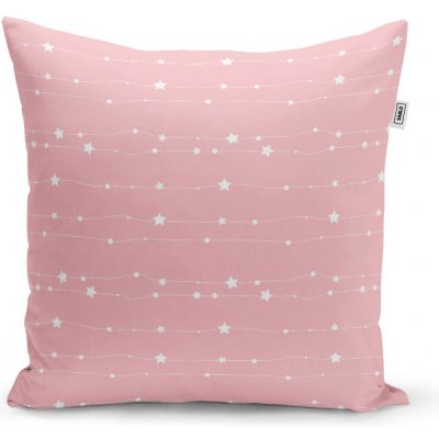 Sablio Polštář Hvězdy a tečky na provázku 40x40 – Sleviste.cz