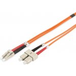 Digitus DK-2532-02 Fiber Optic Patch Cord, LC to SC, Multimode 50/125 µ, Duplex, 2m OM2 – Hledejceny.cz