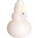 SIRIUS LED svíčka z pravého vosku na baterie sněhulák, bílý, 12,6 cm , CR2032 – Hledejceny.cz