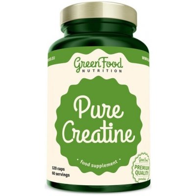 Greenfood Nutrition Pure Creatine Creapure 120 kapslí – Hledejceny.cz