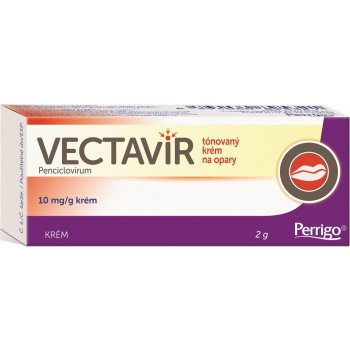 VECTAVIR TÓNOVANÝ KRÉM NA OPARY DRM 10MG/G CRM 1X2G