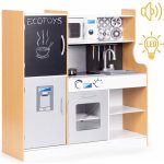 ECOTOYS Dětská kuchyňka se zvukovými efekty, LED prvky a křídovou tabulí TL053001 – Zboží Dáma