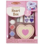 Melissa & Doug Dřevěná krabička k vymalování Srdce – Hledejceny.cz