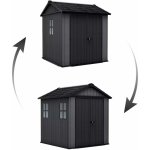 Keter Newton Plus wide 7x7,5 šedý s podlahou 259108 – Zboží Mobilmania