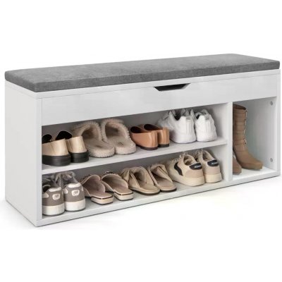 Costway bílo-šedý JV11726GR – Zboží Dáma