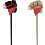 Teddies Kůň na tyči plyš 80cm na baterie se zvukem 2 v sáčku – Zboží Dáma