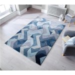 Flair Rugs Hand Carved Aurora Denim Blue modrá – Hledejceny.cz