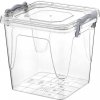 Úložný box HOBBYLIFE Box s víkem Multi vysoký, čtverec, 0,55 l, transparentní