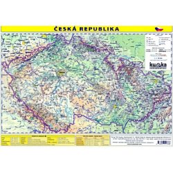 Česká republika mapa A4 lamino