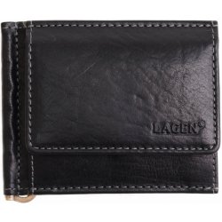 Peněženka Lagen Pánská kožená peněženka dolarovka Black 1999/T