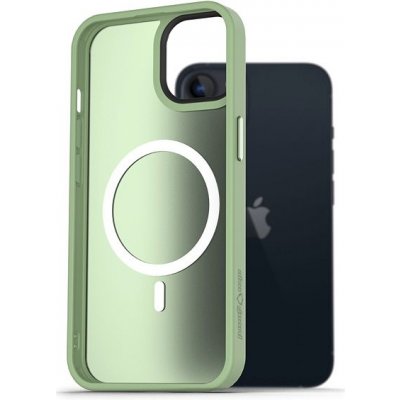 Pouzdro AlzaGuard Matte Case Compatible with MagSafe iPhone 13 zelené