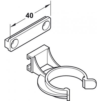 HÄFELE Držák soklu k rektifikačním nožkám AXILO k přišroubování – Zboží Mobilmania