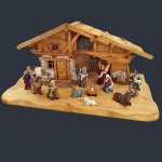 AMADEA Dřevěný betlém s figurkami 60 cm – Zboží Dáma