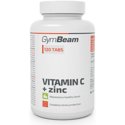 GymBeam Vitamín C + zinek 120 tablet – Zboží Mobilmania