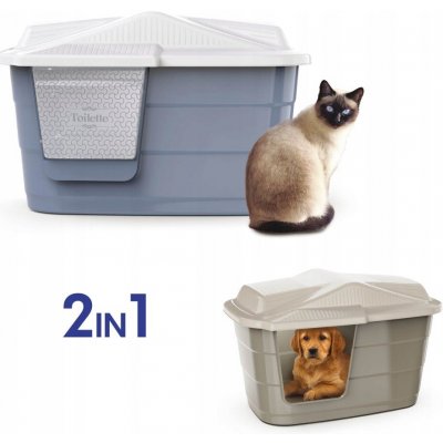 Georplast Toaleta Villa ve tvaru domečku 57,5 x 38,5 x 37 cm – Sleviste.cz