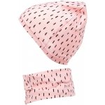 Emitex Bavlněná čepice s nákrčníkem růžová dvouvrstvá – Zboží Dáma