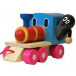 Detoa dřevěný vláček Krtek a mašinka – Zboží Dáma