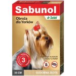 Sabunol Obojek pro psy proti blechám a klíšťatům Yorks 35 cm – Zboží Dáma